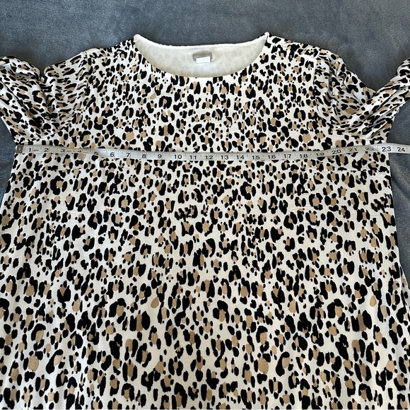 Chico's Animal-Print Shift Midi Dress Stretch Boho Size 16/18P - Picture 11 of 11